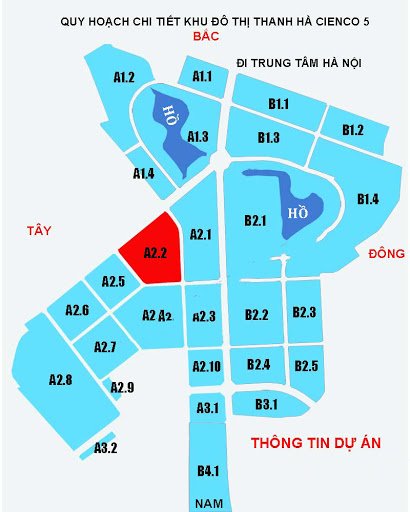 Quy Hoạch Khu Đô Thị Thanh Hà Cienco 5